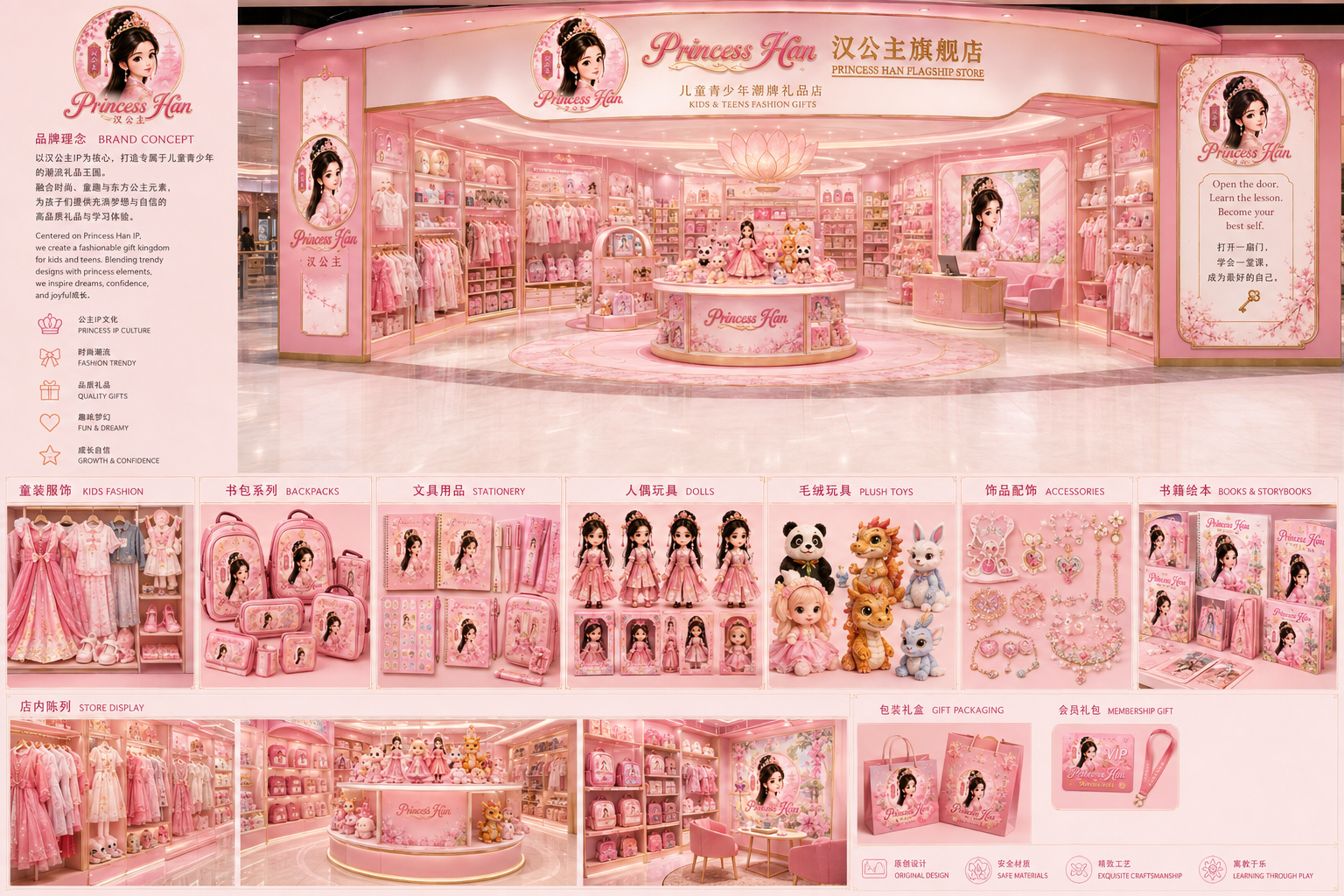 Princess Han flagship store and product collection concept